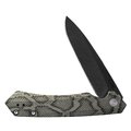 Case Cutlery Knife, Case Snakeskin Custom Kinzua DLC-Coated Spear Blade 64636